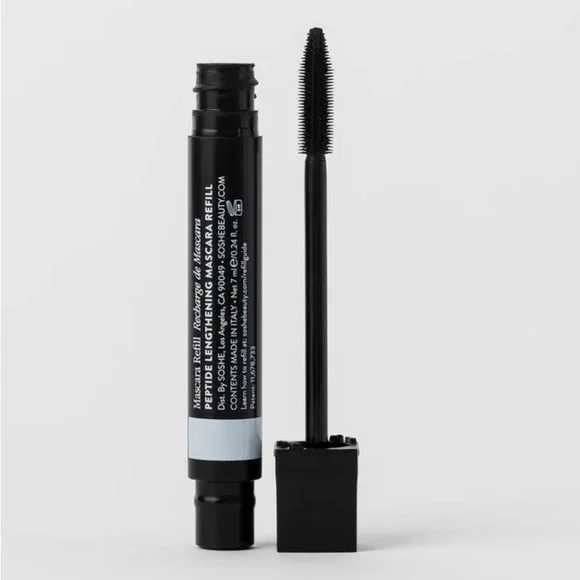 NWT Soshe Peptide Lengthening Mascara Refill (Formula and Brush) - Black - Picture 1 of 4